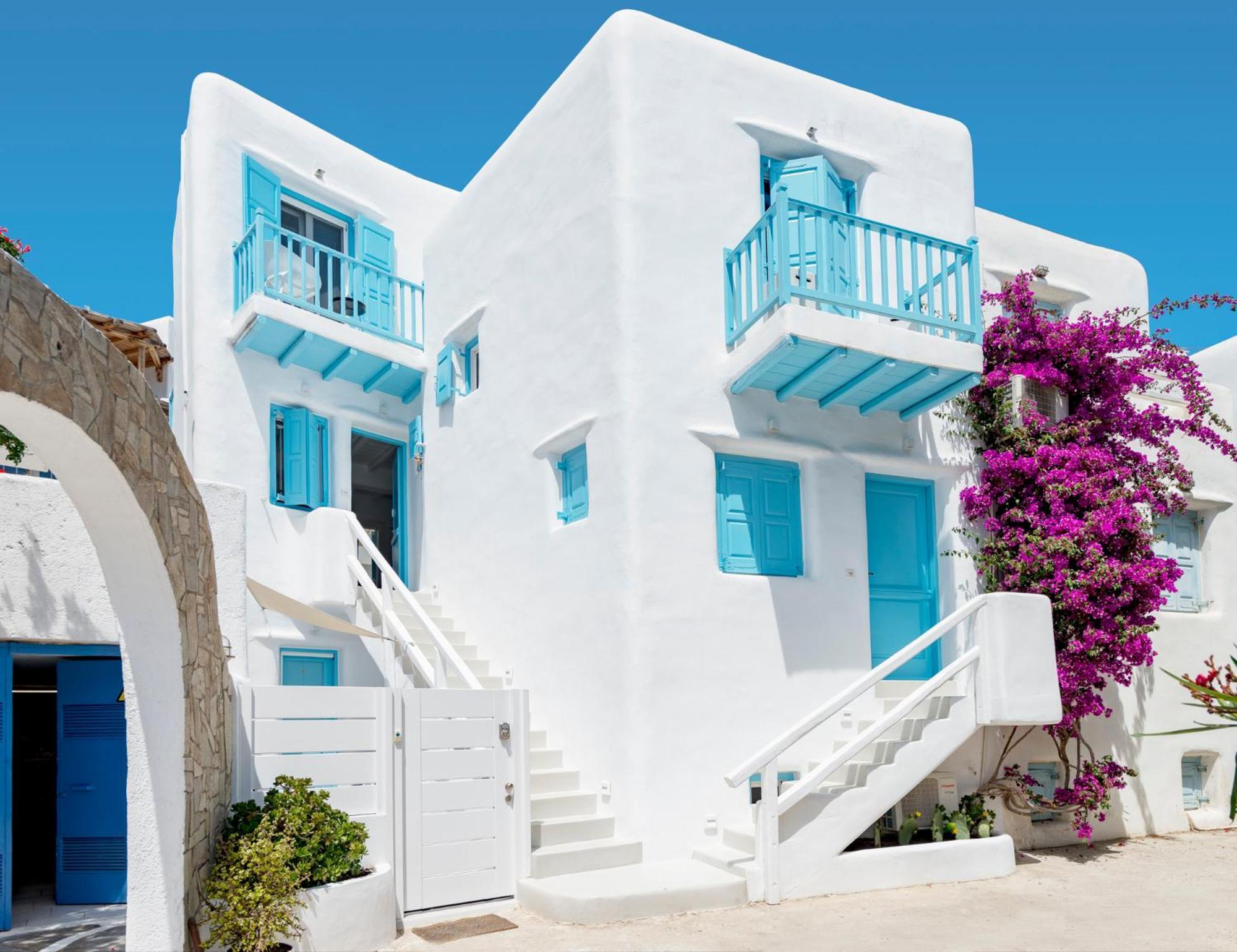 Mykonian Mews Luxury Suites Psarou  Luaran gambar